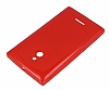 Nokia XL Krmz Silikon Klf - Resim: 3
