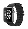 Ocean Apple Watch Siyah Silikon Kordon (44mm)