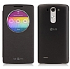Orjinal LG G3 S / G3 Beat Uyku Modlu Pencereli Siyah Deri Klf - Resim 3