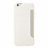Ozaki O!coat iPhone 6 / 6S 0.3 Pocket Beyaz Deri Rubber Klf - Resim 1