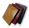 Pierre Cardin iPad Air / iPad 9.7 Standl Yan Kapakl Kahverengi Deri Klf - Resim: 4