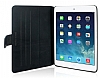 Pierre Cardin iPad Mini / Mini 2 / Mini 3 Standl Yan Kapakl Siyah Deri Klf - Resim: 7