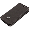 Pierre Cardin iPhone 6 / 6S 360 Derece Dner Standl Kapakl Siyah Deri Klf - Resim 5