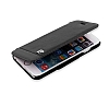 Pierre Cardin iPhone 6 / 6S 360 Derece Dner Standl Kapakl Siyah Deri Klf - Resim 4