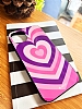 Dafoni Glossy iPhone 12 / iPhone 12 Pro 6.1 in Pink Hearts Klf - Resim 1