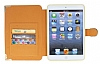 PinShang iPad Mini / Mini 2 / Mini 3 Tal Kapakl Czdan Gold Klf - Resim: 2