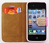 PinShang iPhone 4 / 4S Tal Standl Pembe Czdan Klf - Resim: 4