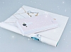 Pinshang LG G4 Pencereli Simli Beyaz Klf - Resim: 1
