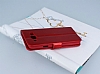 PinShang Samsung Galaxy E5 Taşlı Standlı Cüzdan Rugan Kırmızı Kılıf - Resim: 2