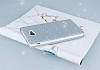 Pinshang Samsung Galaxy J7 Prime / J7 Prime 2 Pencereli Simli Silver Klf - Resim: 1