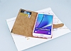PinShang Samsung Galaxy Note 5 Tal Kapakl Czdan Gold Klf - Resim: 3