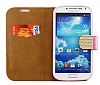 PinShang Samsung i9500 Galaxy S4 Tal Standl Czdan Pembe Klf - Resim: 4