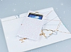 Pinshang Samsung i9600 Galaxy S4 Pencereli Simli Beyaz Klf - Resim: 2