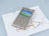 Pinshang Samsung i9600 Galaxy S5 Pencereli Simli Gold Klf - Resim: 2