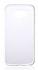 PIPILU Samsung Galaxy S6 Edge Beyaz Silikon Kenarl effaf Rubber Klf - Resim: 1