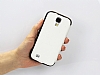 Pipilu Samsung i9500 Galaxy S4 nce Yan Kapakl Beyaz Deri Klf - Resim: 5