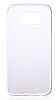 PIPILU Samsung i9800 Galaxy S6 Beyaz Silikon Kenarl effaf Rubber Klf - Resim: 1