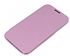Pipilu Samsung N7100 Galaxy Note 2 Standl nce Yan Kapakl Pembe Klf - Resim: 2