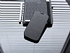 Pipilu Samsung i9500 Galaxy S4 Standl nce Yan Kapakl Siyah Deri Klf - Resim 1