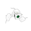 Pratigo Remote PowerCube Beyaz Uzaktan Kumandal 4l Toprakl Priz - Resim 2