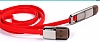 Remax Lightning & Micro USB Krmz Data Kablosu 1m - Resim 3