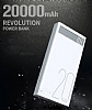 Remax Revulotiuon 20000 mAh Powerbank Beyaz Yedek Batarya - Resim: 4