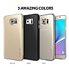 Ringke Slim Samsung Galaxy Note 5 360 Kenar Koruma Gold Rubber Klf - Resim: 6