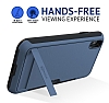 Roar Awesome Hybrid iPhone X / XS Standl Ultra Koruma Mavi Klf - Resim: 3
