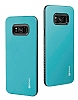 Roar Rico Hybrid Samsung Galaxy S8 Ultra Koruma Mavi Klf - Resim 1