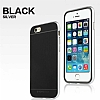 Totu Design Evoque iPhone 6 / 6S Silver Metalik Kenarl Siyah Silikon Klf - Resim: 4