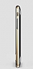 Rock iPhone 6 / 6S Gold Metalik Kenarl Siyah Silikon Klf - Resim: 10