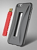 Rock iPhone 6 / 6S USB Lightning Kablolu Gri Rubber Klf - Resim 3
