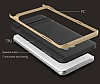Rock Royce Samsung Galaxy Note FE Lacivert Metalik Kenarl Siyah Silikon Klf - Resim: 7