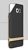 Rock Royce Samsung Galaxy Note 5 Gold Metalik Kenarl Siyah Silikon Klf - Resim 4