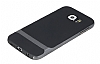 Rock Royce Samsung i9800 Galaxy S6 Dark Silver Metalik Kenarl Siyah Silikon Klf - Resim: 2