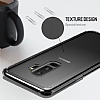 Rock Samsung Galaxy S9 Şeffaf Siyah Silikon Kenarlı Rubber Kılıf - Resim 4