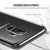 Rock Samsung Galaxy S9 Şeffaf Siyah Silikon Kenarlı Rubber Kılıf - Resim 6