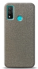 Dafoni Huawei P Smart 2020 Silver Parlak Simli Telefon Kaplama