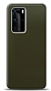 Dafoni Huawei P40 Pro Metalik Parlak Grnml Koyu Yeil Telefon Kaplama