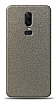 Dafoni OnePlus 6 Silver Parlak Simli Telefon Kaplama
