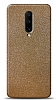 Dafoni OnePlus 7 Gold Parlak Simli Telefon Kaplama