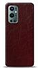 Dafoni OnePlus 9 Pro Bordo Electro Deri Grnml Telefon Kaplama