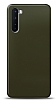 Dafoni OnePlus Nord Metalik Parlak Grnml Koyu Yeil Telefon Kaplama
