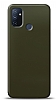 Dafoni OnePlus Nord N100 Metalik Parlak Grnml Koyu Yeil Telefon Kaplama