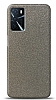 Dafoni Oppo A16 Silver Parlak Simli Telefon Kaplama