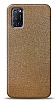 Dafoni Oppo A72 Gold Parlak Simli Telefon Kaplama