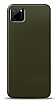 Dafoni Realme C11 Metalik Parlak Grnml Koyu Yeil Telefon Kaplama