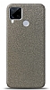 Dafoni Realme C15 Silver Parlak Simli Telefon Kaplama