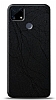 Dafoni Realme C25S Siyah Electro Deri Grnml Telefon Kaplama