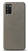 Dafoni Samsung Galaxy A03s Silver Parlak Simli Telefon Kaplama
